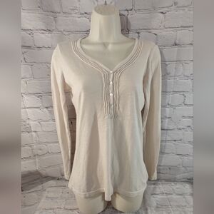 Kuhl Vega Henley Heather Cream Longsleeve L